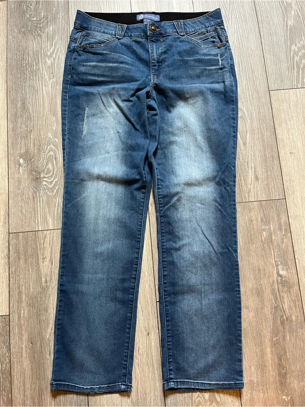 Democracy “Ab” Solution Denim Dark Wash Straight slim Jeans Size 12